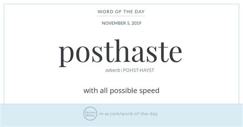 haste meaing|is post haste hyphenated.